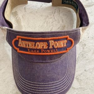 Lake Powell Visor - blue, orange and tan